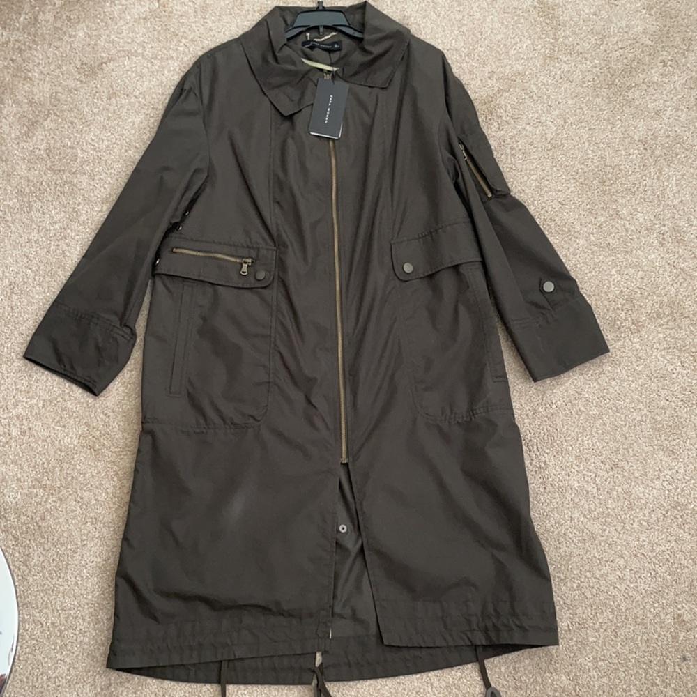 Zara Cargo Trench Coat Lightweight